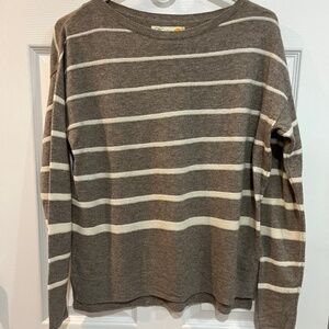 C & C California Sweater Wool Blend Small Brown/Off White
